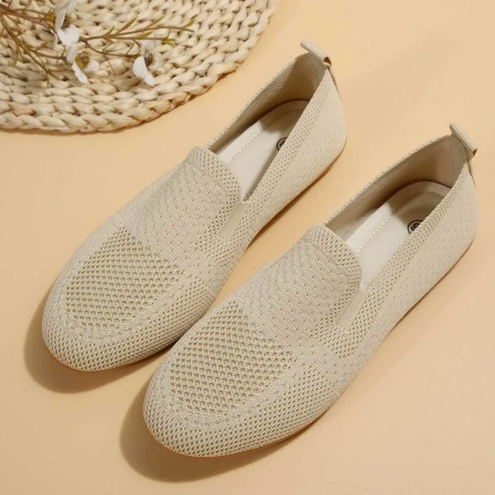 Chic Women's Cream Loafers ✨